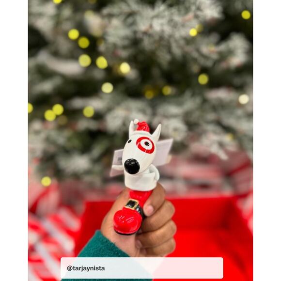 2024 Target Bullseye Bull Terrier Santa Boot Christmas Tree Ornament Wondershop - Picture 3 of 3